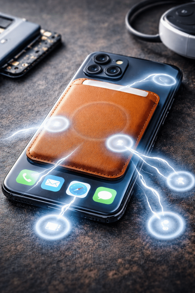 Ghost touches on smartphone caused by wallet

