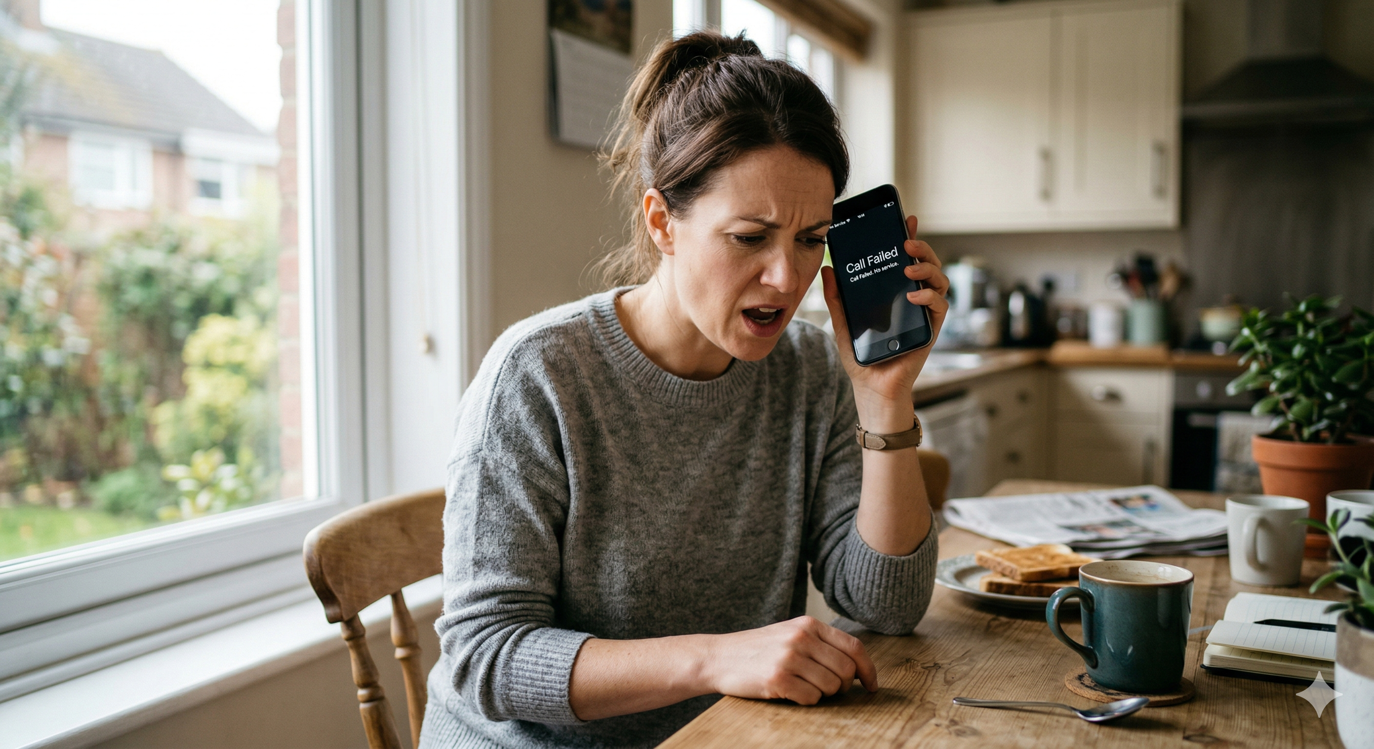 Frustration over dropped call